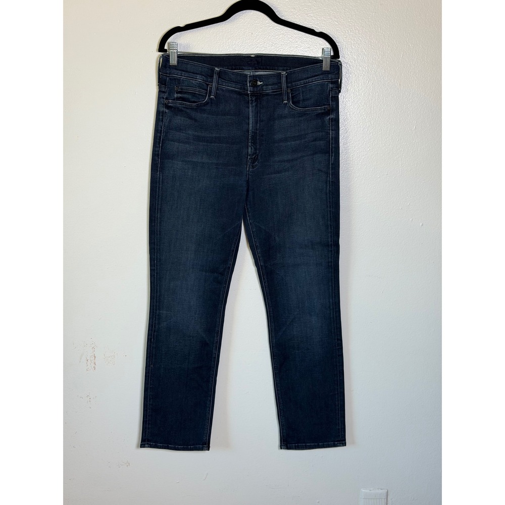 MOTHER The Mid Rise Dazzler Ankle Jeans Dark Wash Straight Leg Size 32